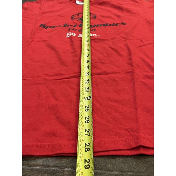 Vintage Nike Mens Red Special Olympics Oregon Be A Fan T-shirt Size M MEDIUM - Picture 9 of 9